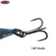 TAKEDO Minnow de hundimiento lento con anzuelo triple para lubina - imagen 4