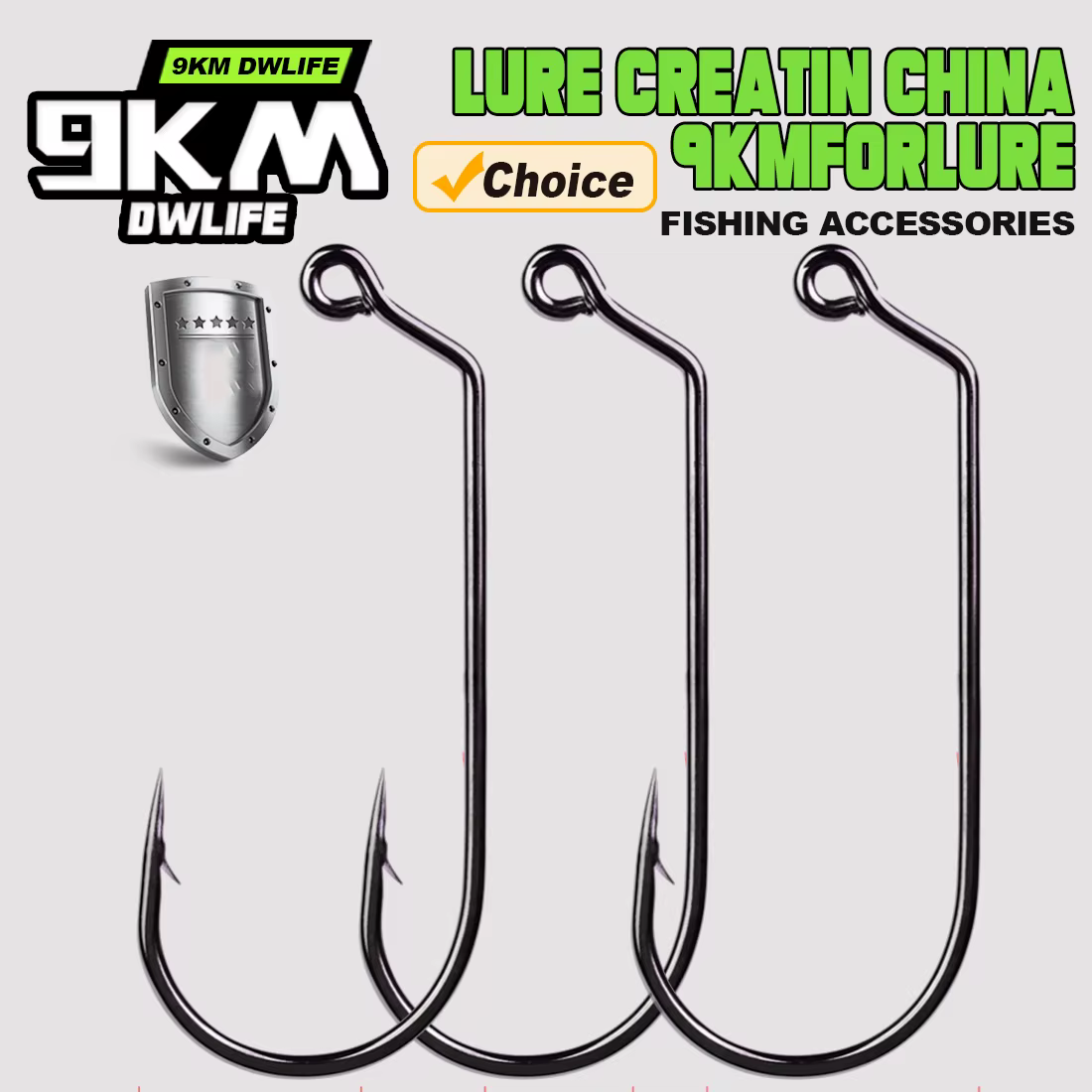 Anzuelo Jig Head 60° vástago largo Aberdeen para pesca salada
