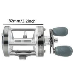 Carrete de pesca convencional metal redondo para agua salada