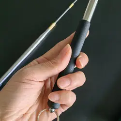 Gancho Anguila Telescópico Rotación 360 con Mango de Acero Inoxidable