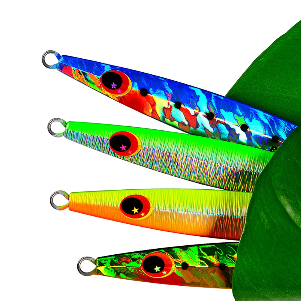 PROBEROS señuelo jigging metálico vertical 3D láser para lubina - imagen 5