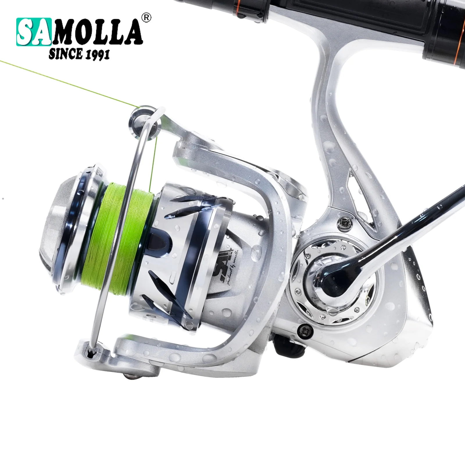 Samolla Carrete Giratorio de Pesca – Arrastre 12KG para Lubina - imagen 5