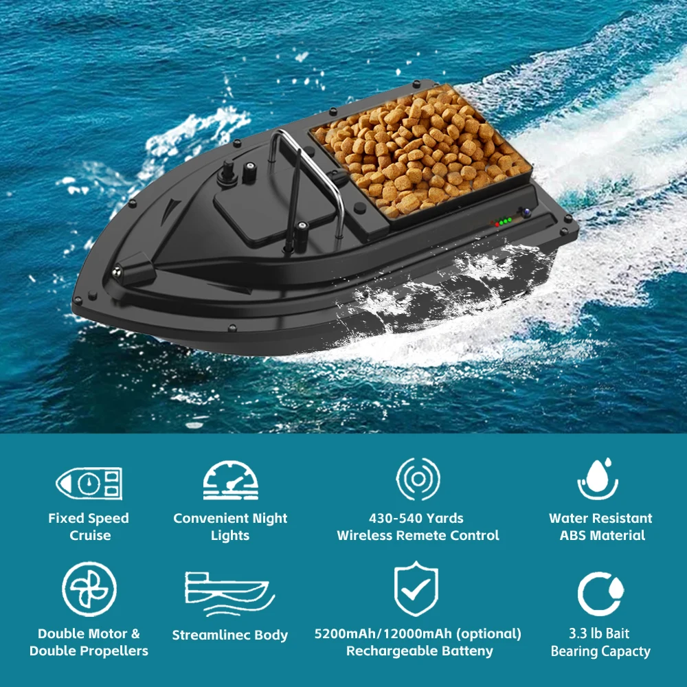 LOKEEVAN D16 barco cebo pesca vista general
