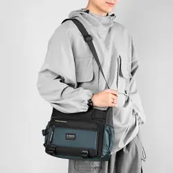 Bolso Bandolera Nylon Cuadrada Gran Capacidad con Cremallera – Unisex