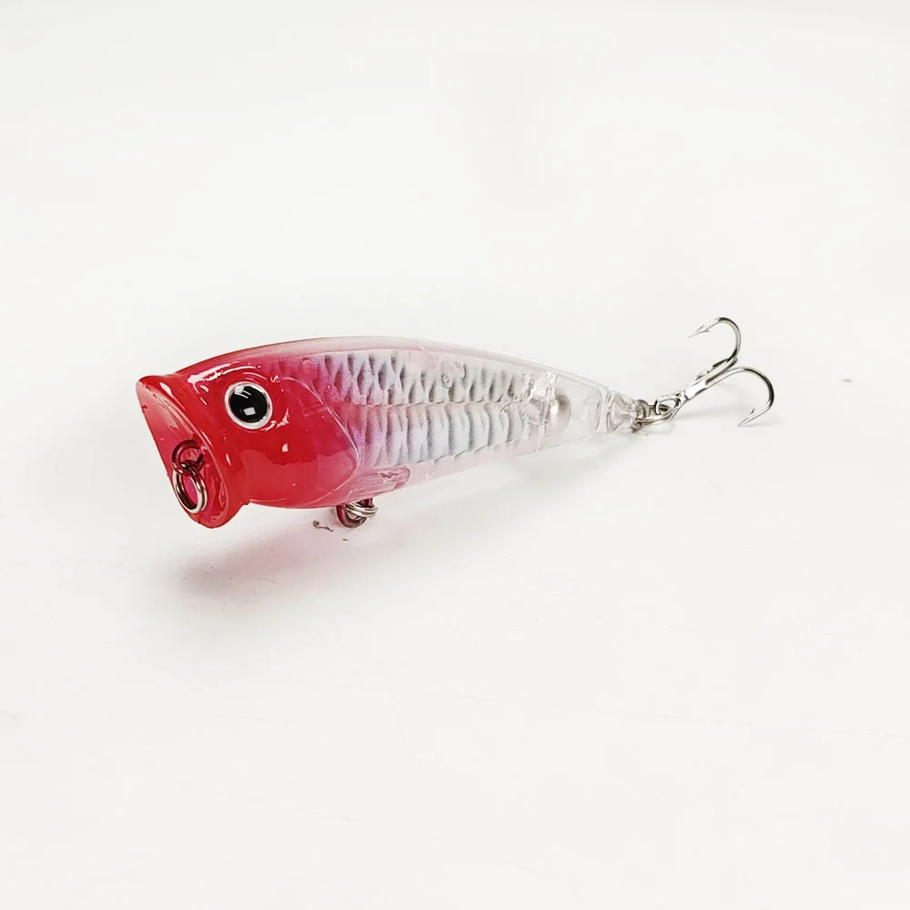 Señuelos Topwater Popper 3D de boca grande con gran salpicadura - imagen 3