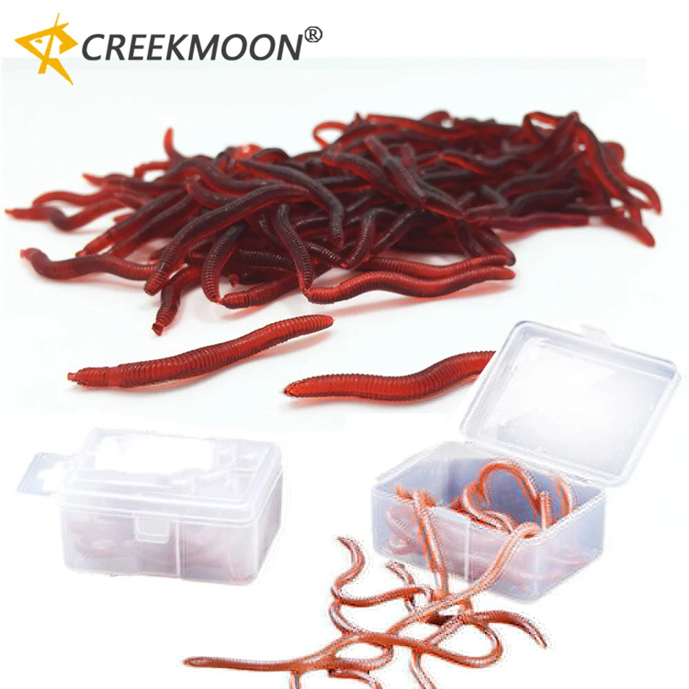 Vinilos de silicona realistas rojos para bass y carpa - imagen 4