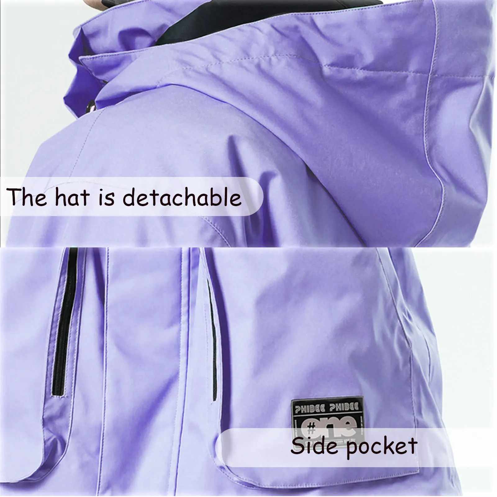 Conjunto snowboard infantil impermeable: chaqueta y pantalón cálidos - imagen 3