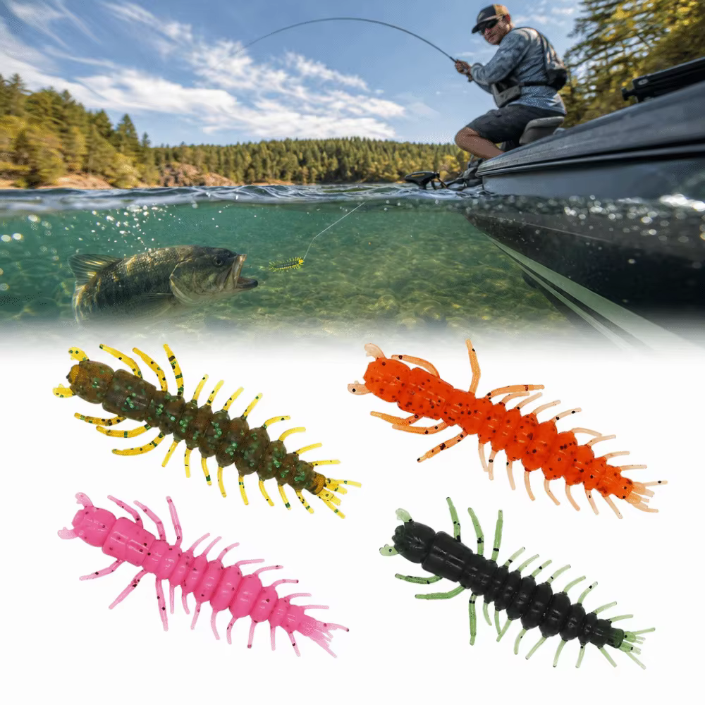 Señuelos vinilo Hellgrammite 2.95 – Pesca de lubina - imagen 3