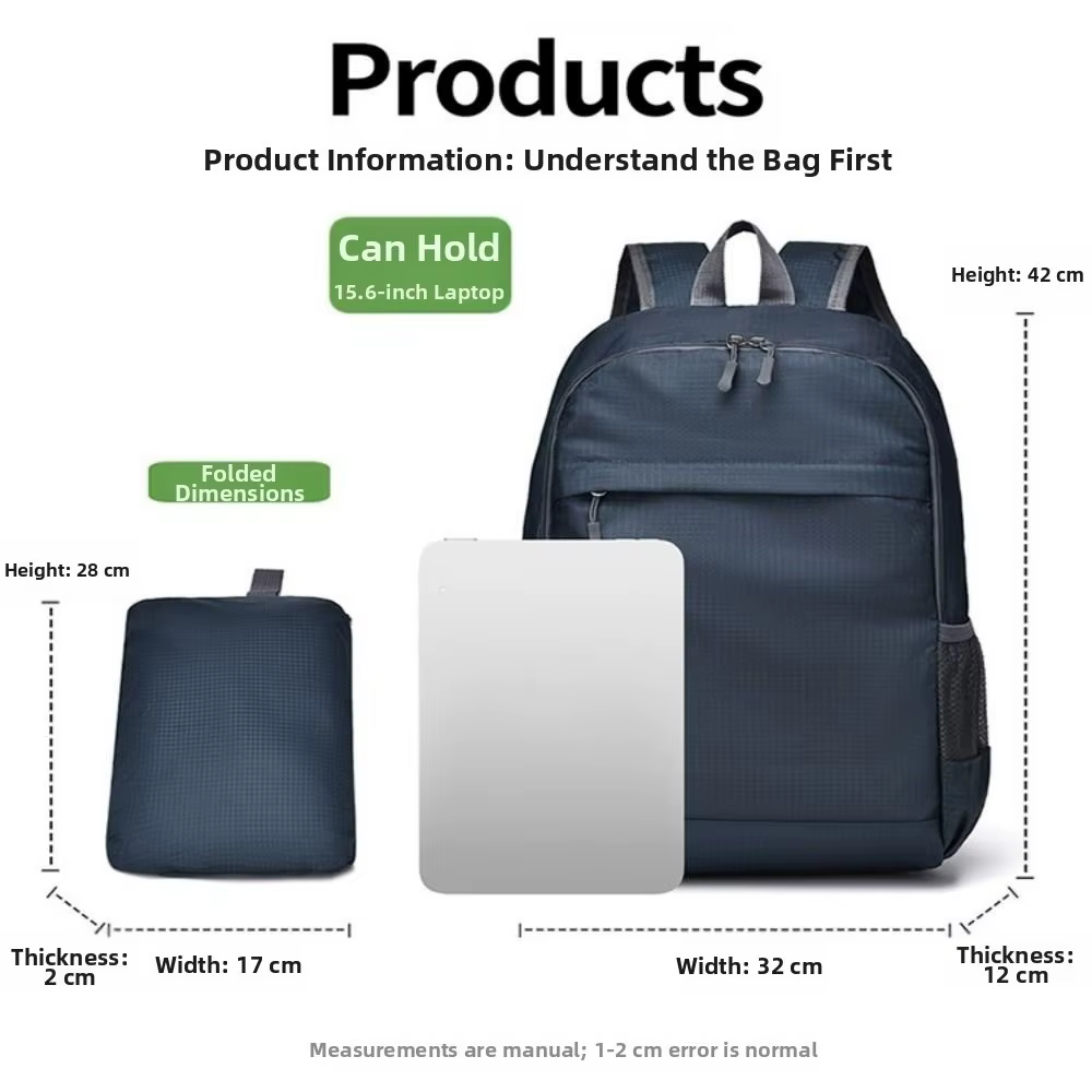 Mochila plegable de 20 litros para senderismo