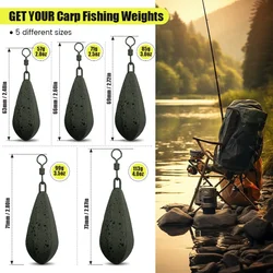 Plomos Carpfishing Anticorrosión – Agua Dulce y Salada