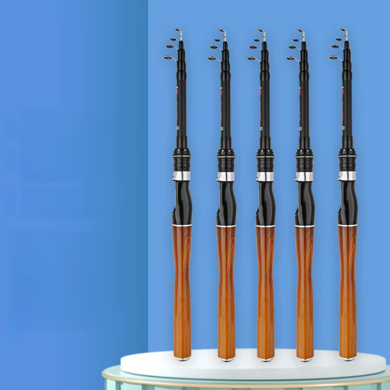 Caña Telescópica Fibra Carbono Ajustable para Pesca - imagen 2
