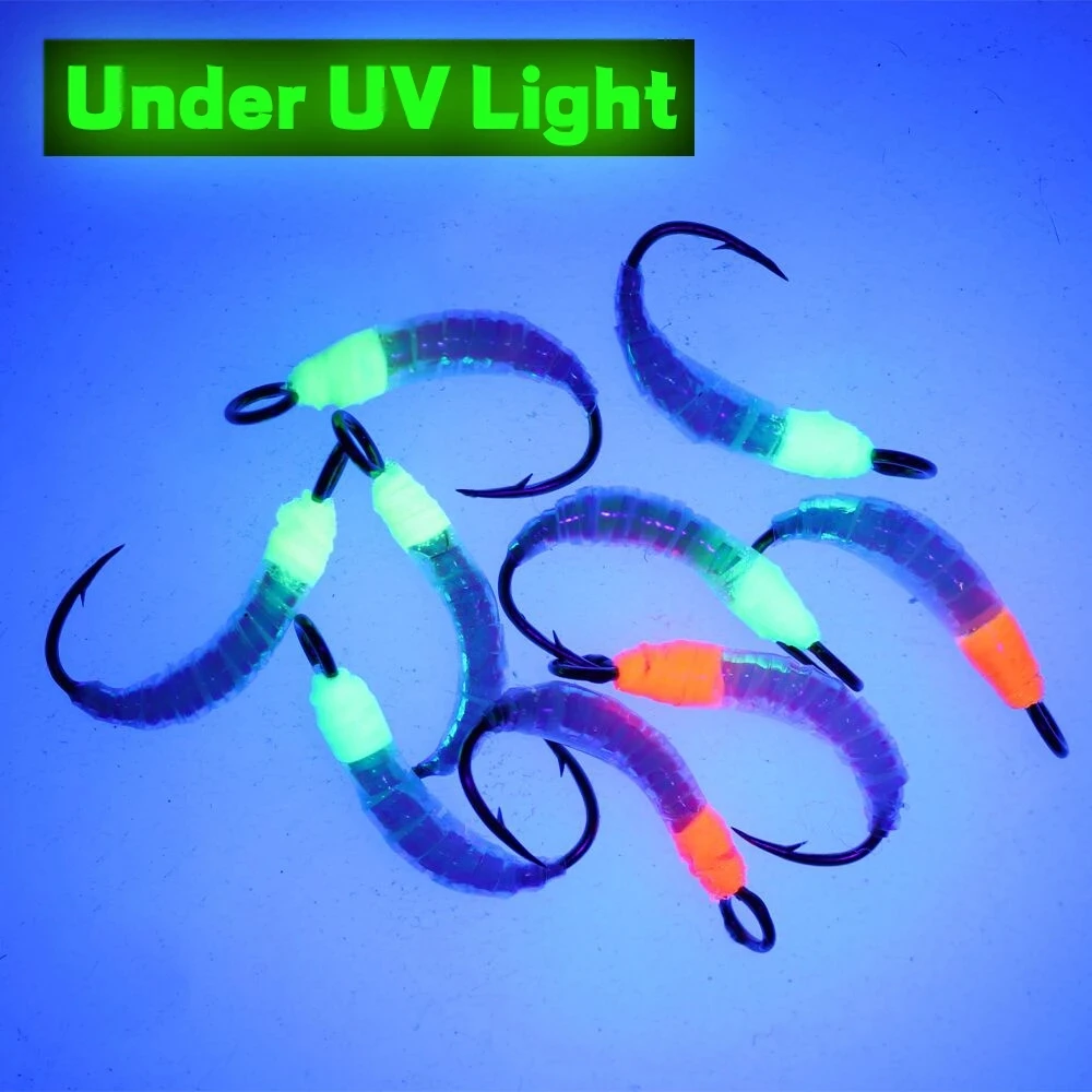 Moscas ninfa Flash Gliss Body Wifreo con anzuelo ojo grande - imagen 5