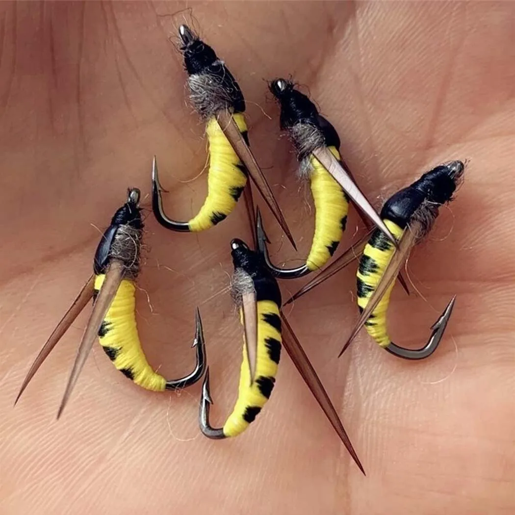 Cebo artificial biónico para trucha: anzuelo con insectos y mueras - imagen 2