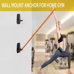 Soporte de Pared para Bandas Elásticas de Acero Negro