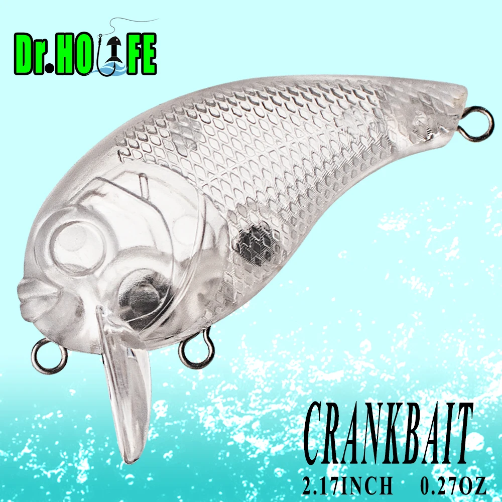 Dr.Holife Crankbait flotante para lubina – cuerpo sin pintar - imagen 2