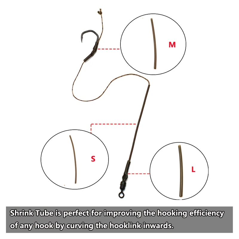 Tubo Termorretráctil para Aparejo de Carpa Pelo y Method Feeder - imagen 2