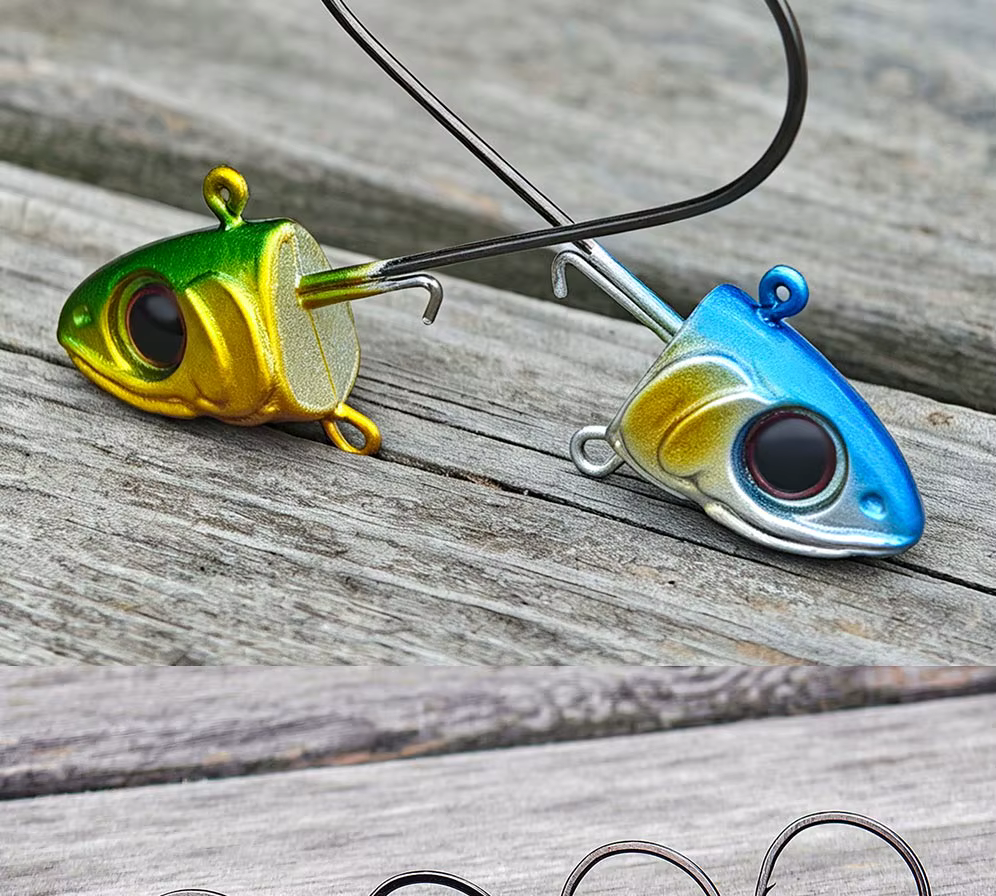 Comparativa de diferentes tamaños de jig head disponibles