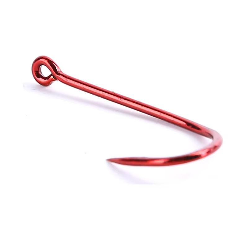 Anzuelo Mustad 92668NP-NR mango largo rojo doble refuerzo snapper - imagen 3