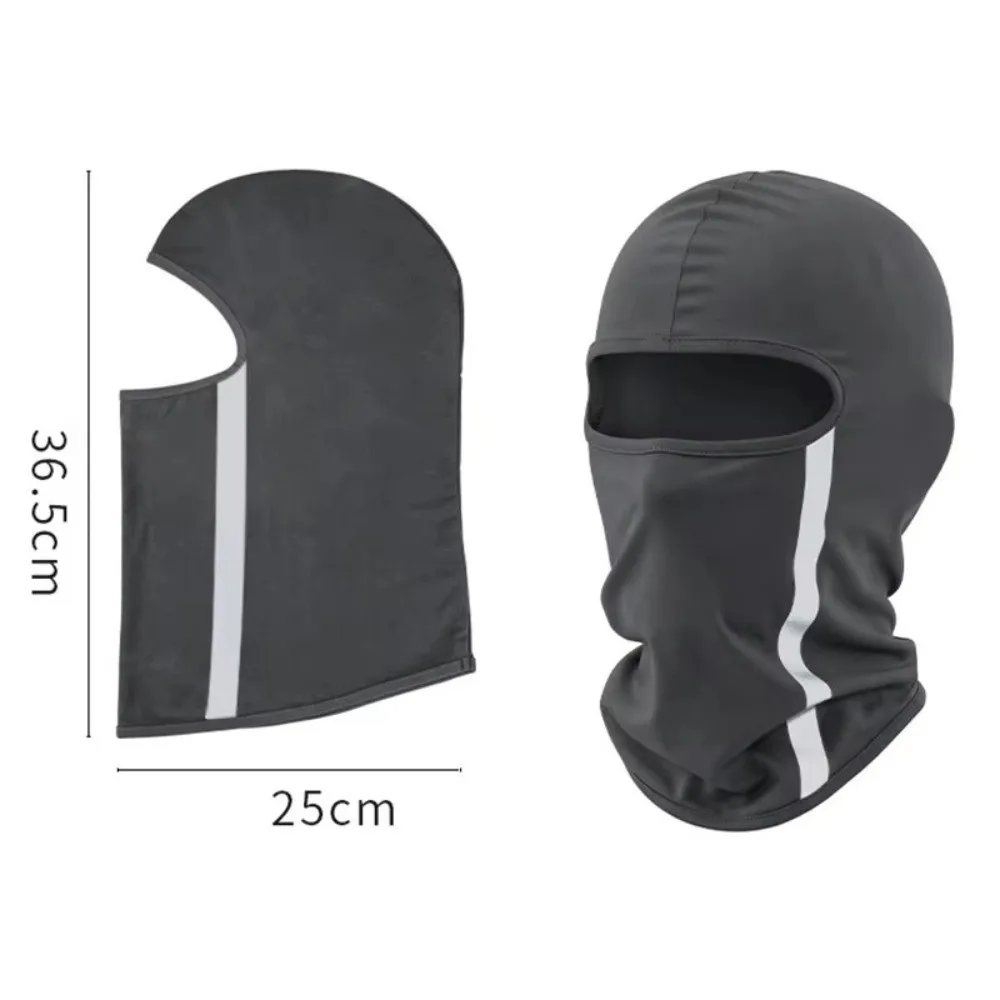 Máscara protectora para ciclismo en uso