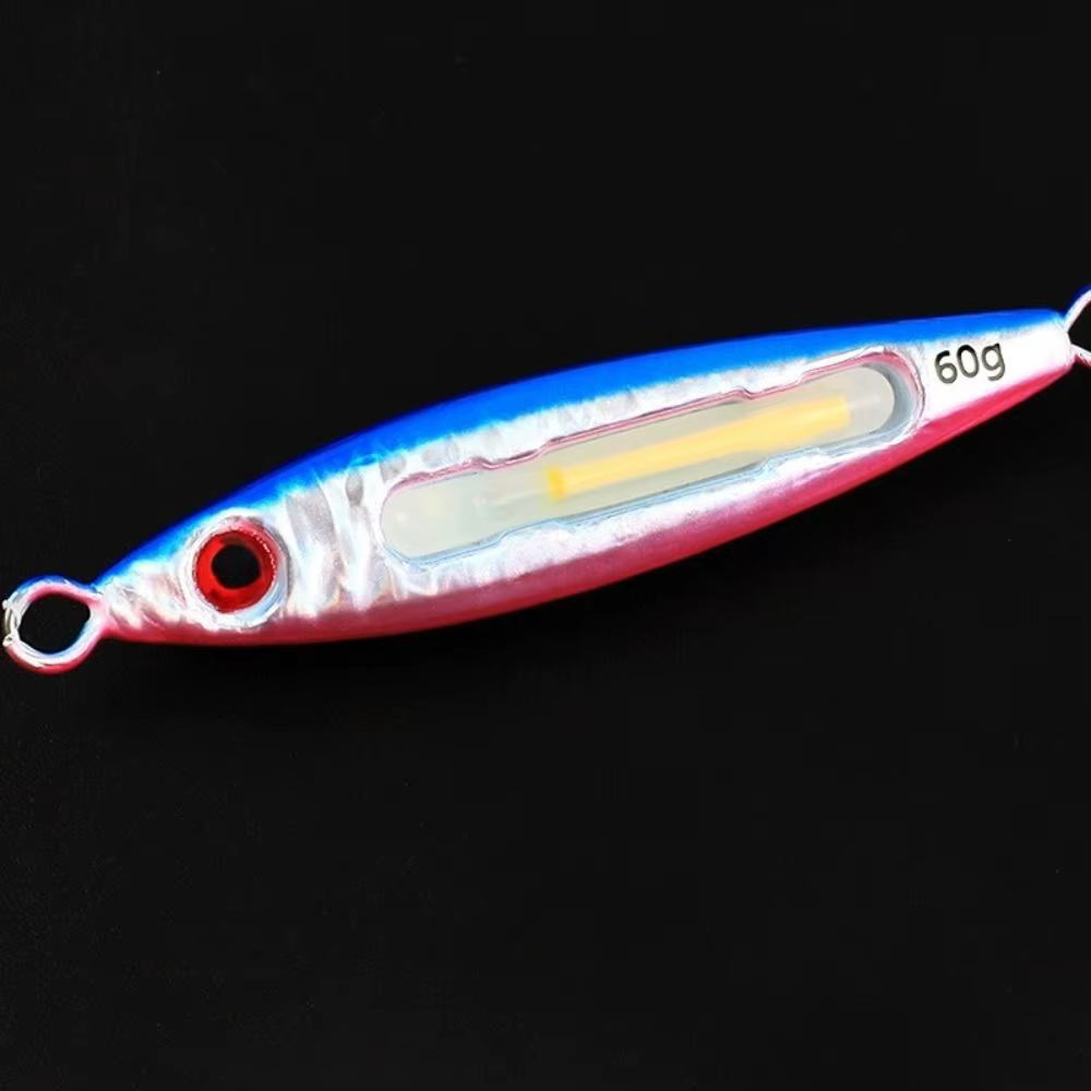 Jig metálico luminiscente de acción lenta para pesca en barco - imagen 4