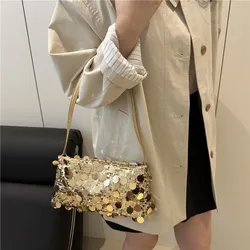 Bolso bandolera ligero con lentejuelas para mujer, fiesta de noche