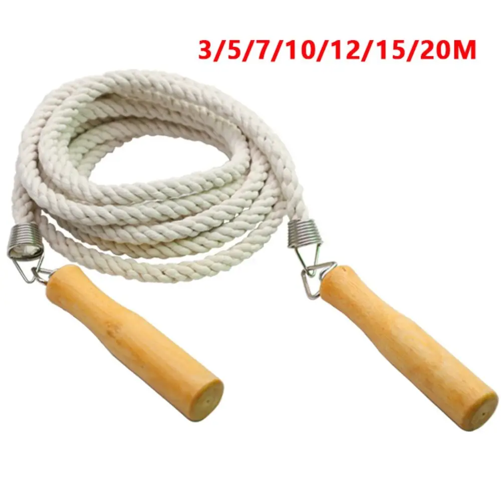 Cuerda de saltar con mango de madera para entrenamientos en grupo - imagen 5