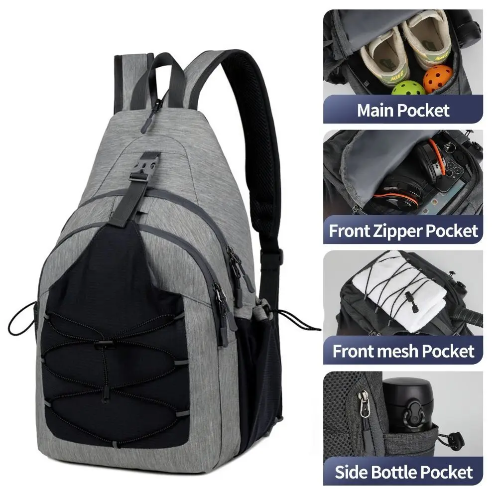 Bolsa mochila pickleball de gran capacidad para 2 raquetas ajustable - imagen 4
