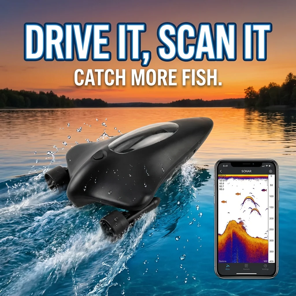 Buscador de peces WiFi con sonda y control remoto para pesca - imagen 4
