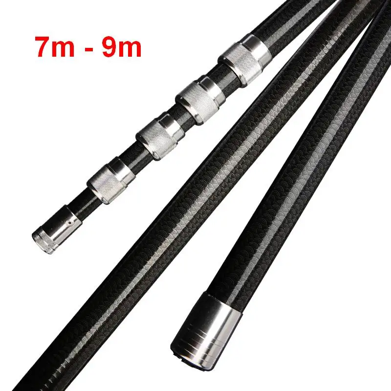 Caña extensible de fibra carbono para pesca red con bloqueo - imagen 2