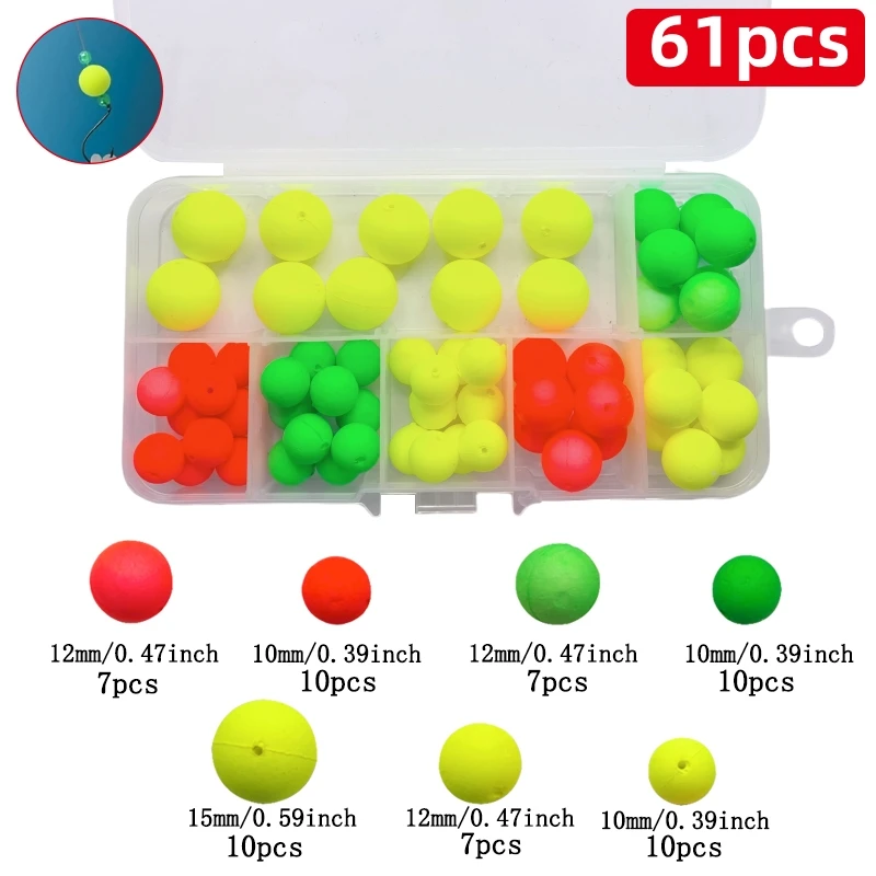 Boyas de espuma flotadores High Visibility para pesca con mosca – Pomfret y Walleye