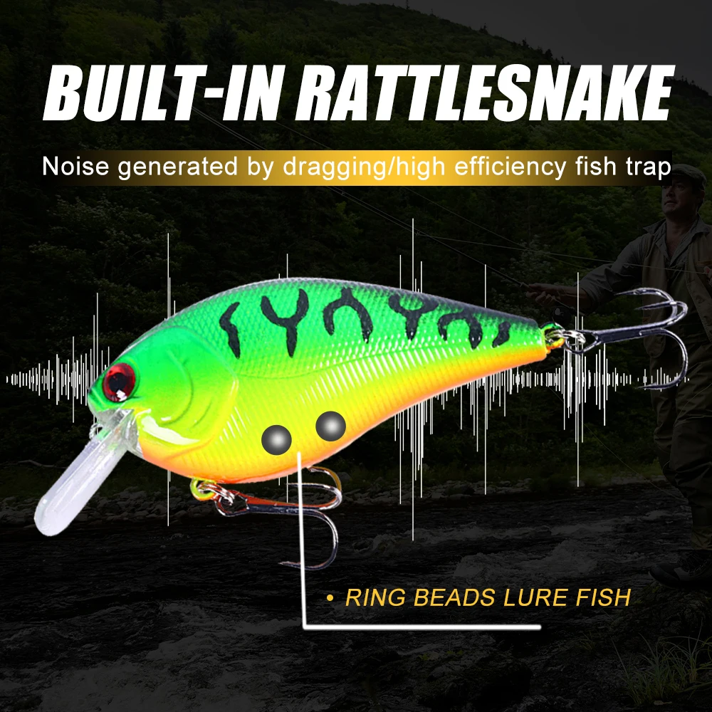 Señuelo crankbait con sonajero para lubina y lucio - imagen 4