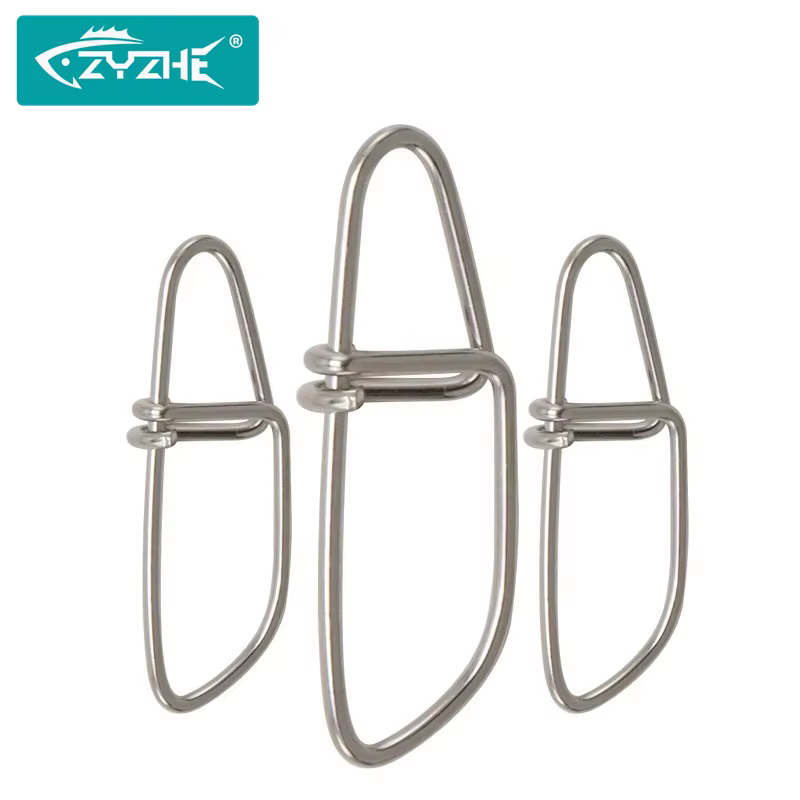 ZYZHE Mosquetones giratorios acero inoxidable – Clips y cierres pesca - imagen 2