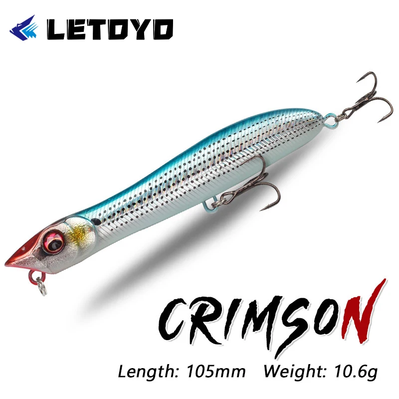 LETOYO Popper lápiz flotante Walking the Dog – Superficie para agua