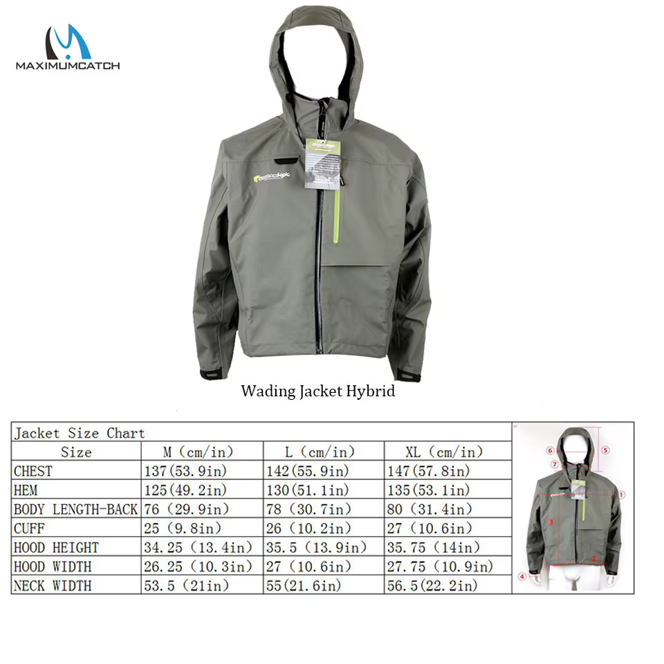 Maximumcatch Chaqueta impermeable transpirable pesca con mosca hombre - imagen 5