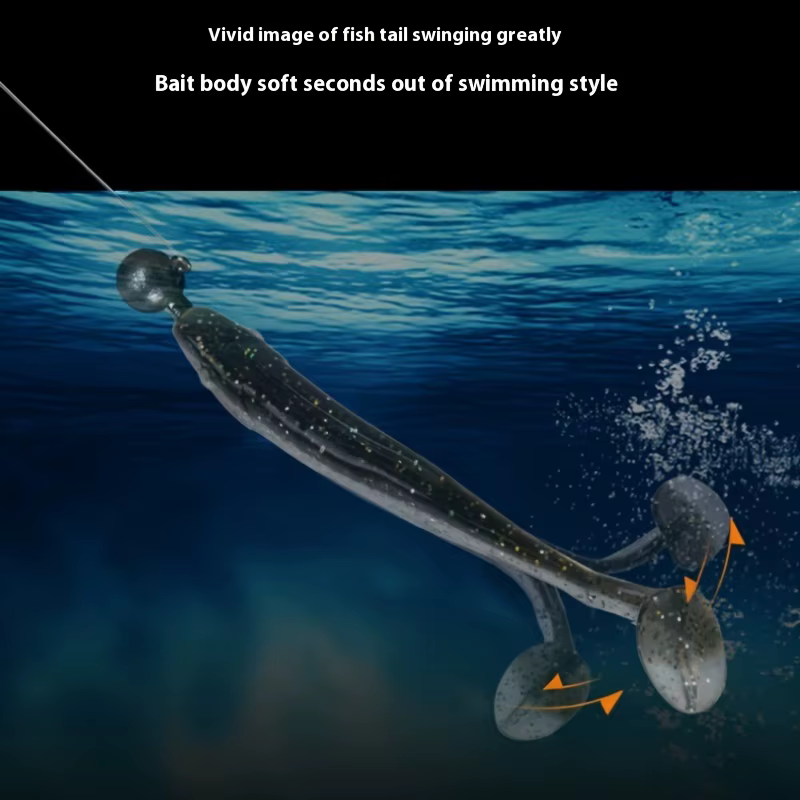 Señuelo en acción de natación bajo el agua