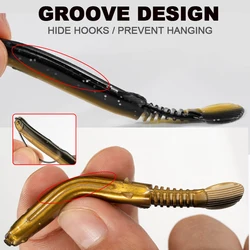 TAKEDO Señuelo Loach 7 cm, 2,2 g – cebo suave PVC para lubina