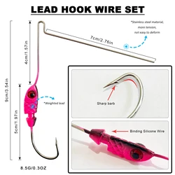 FREE FISHER Kit DIY de spinnerbaits con faldas de goma