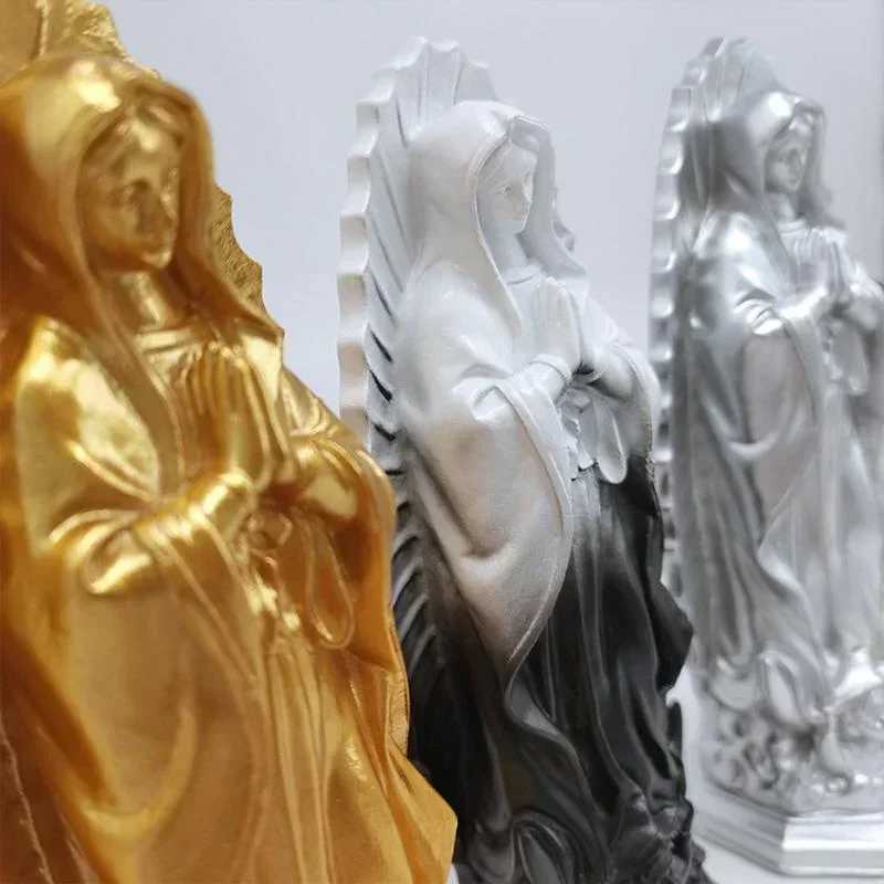 Figuras resina Virgen María mexicana para decoración hogar 2026 - imagen 3