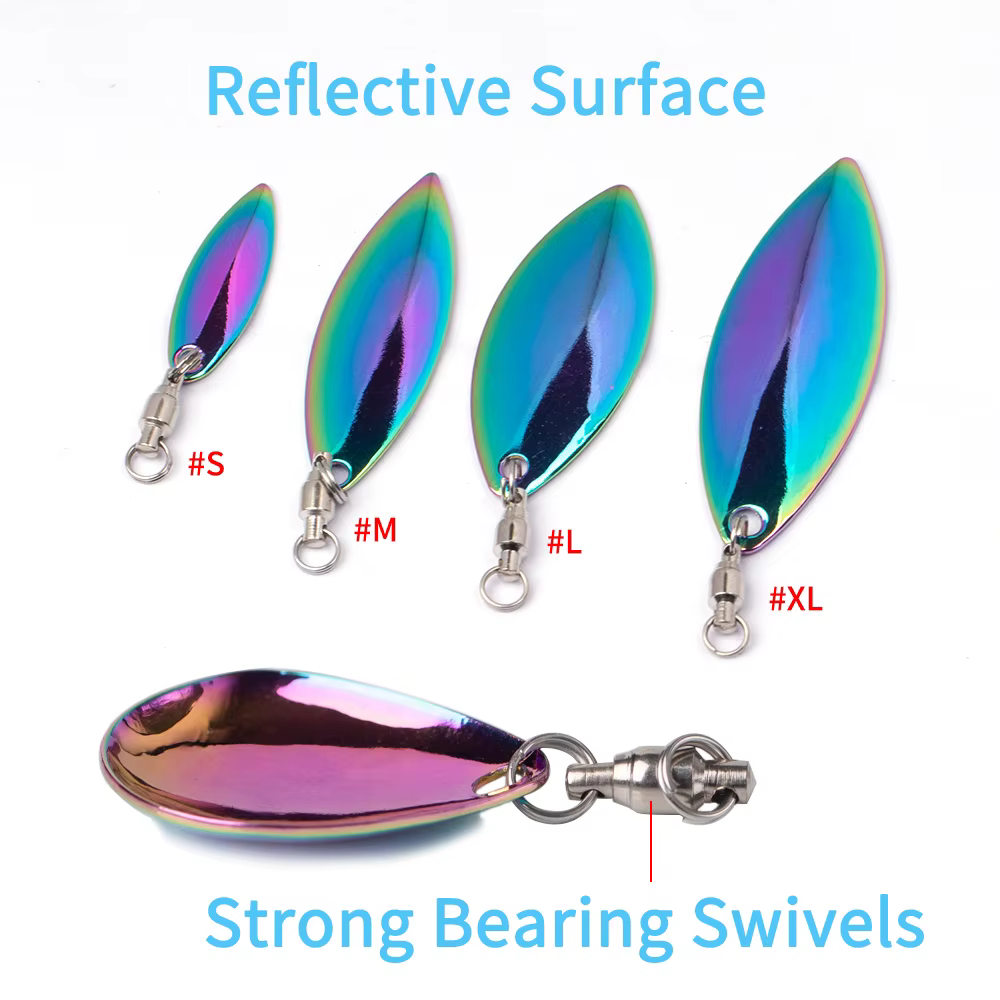 Elllv Cuchara Metálica Giratoria – Pesca Spinning y Trolling - imagen 5
