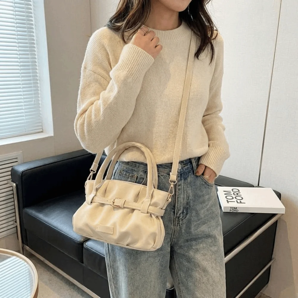 Bolso tote de PU para mujer gran capacidad, bandolera de hombro - imagen 2