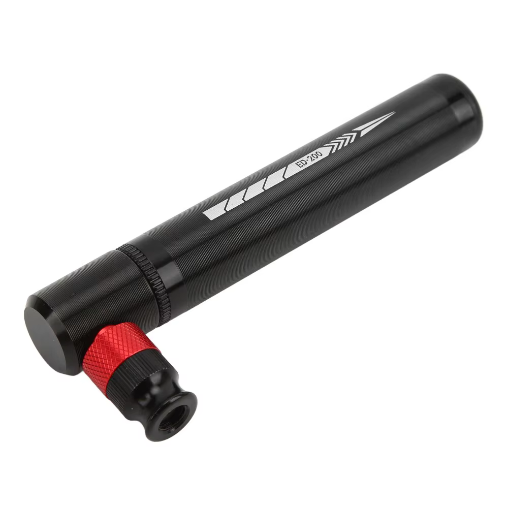 Bomba de aire bicicleta aluminio 12,8 cm – Válvula americana y francesa integrada - imagen 2