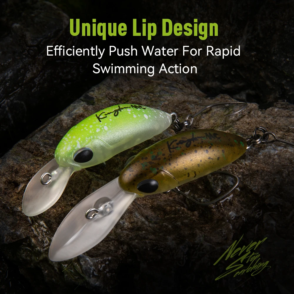 Kingdom Micro Minnow Wobbler flotante para trucha - imagen 4