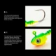 Walk Fish Anzuelos Jig Head con ojos 3D para lombriz y lubina - imagen 4
