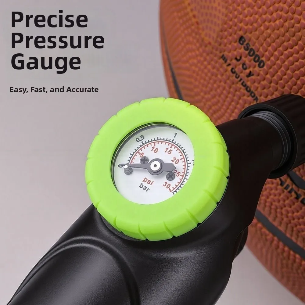 Inflador de aire manual para balón de baloncesto con varilla - imagen 3