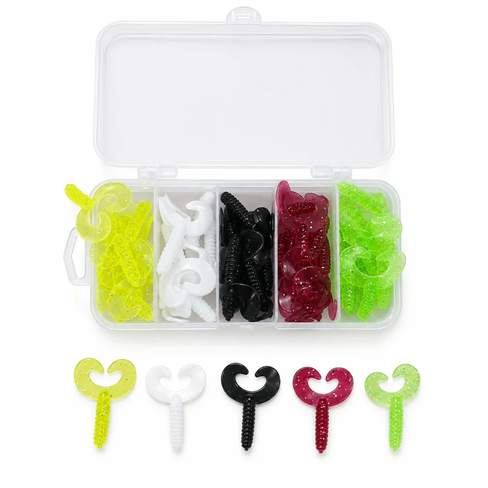 Señuelos swimbait de doble cola de silicona para lubina - imagen 2