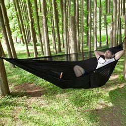 Hamaca camping Nylon mosquitera correas árbol montaje rápido