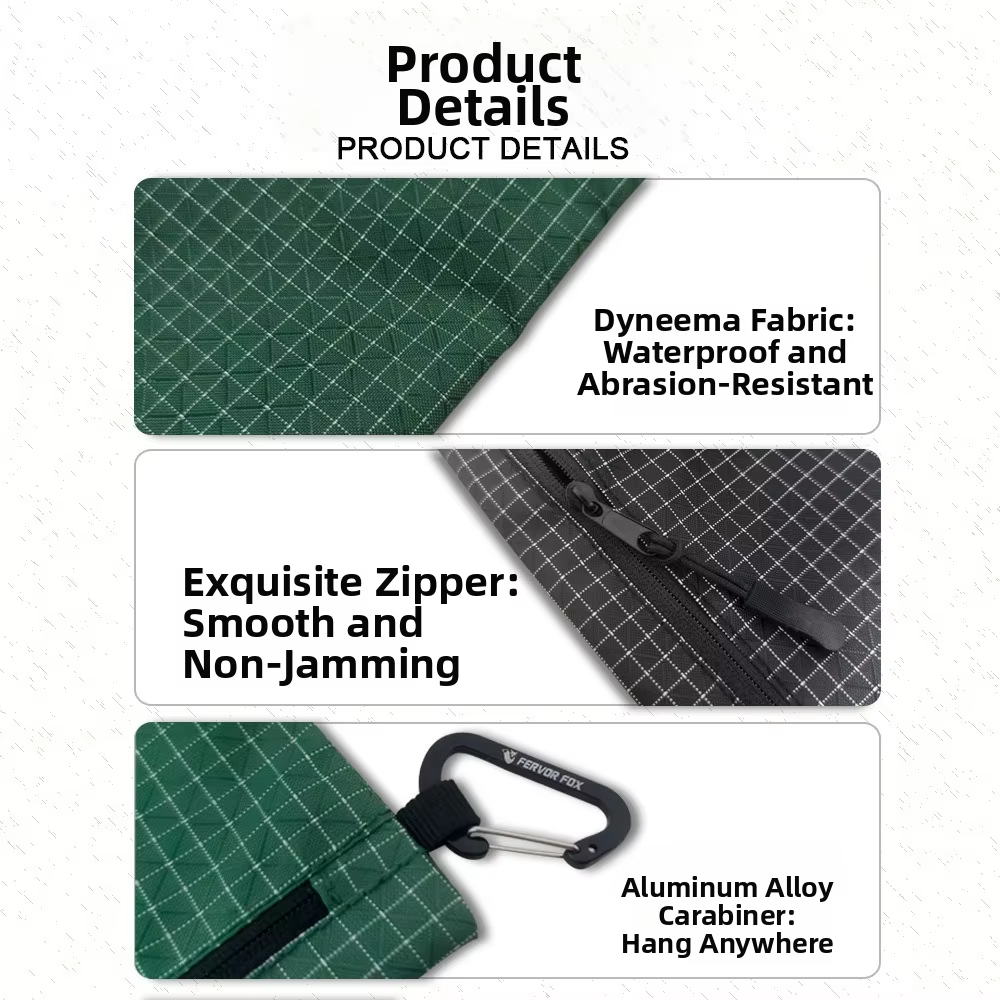 Monedero Dyneema en contexto de uso exterior