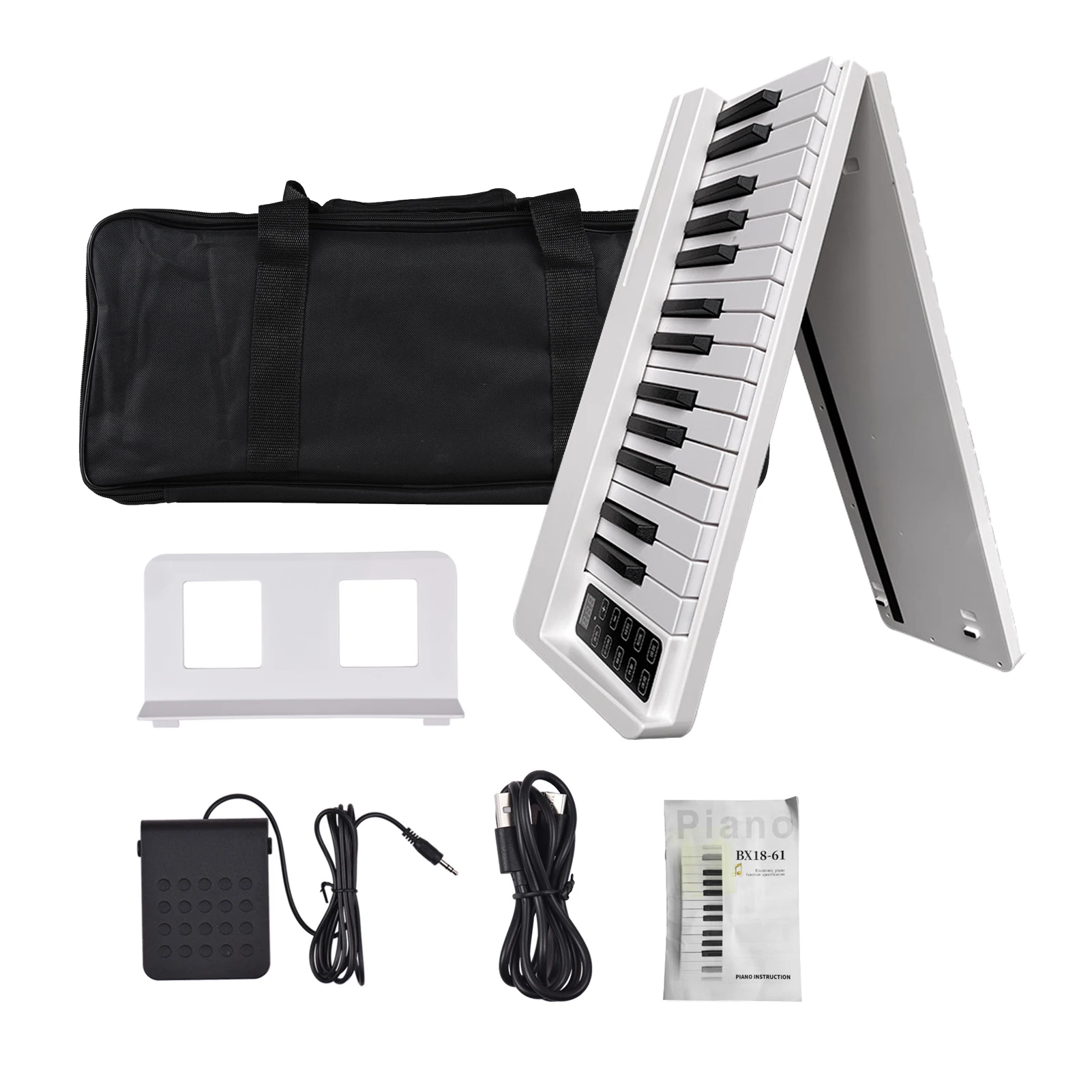 Piano Electrónico Plegable 61 Teclas – Portátil con Bluetooth integrado - imagen 4