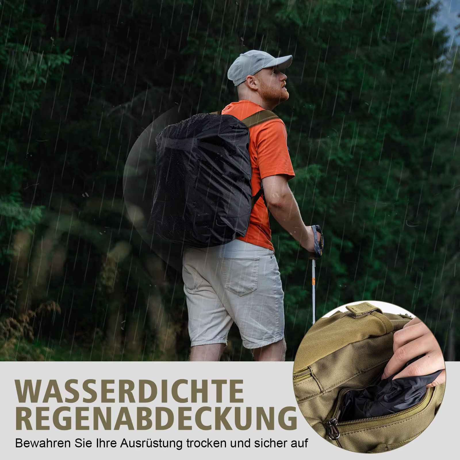 Goture Mochila táctica de gran capacidad para pesca y caza trekking - imagen 4