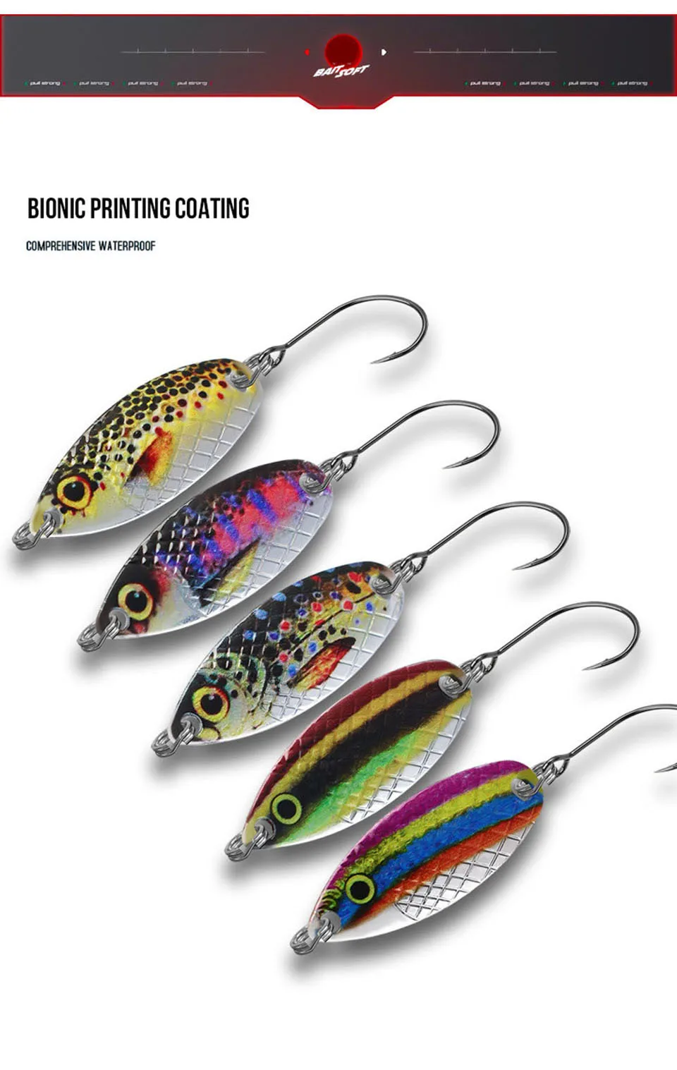 Comparación de colores disponibles del WALK FISH